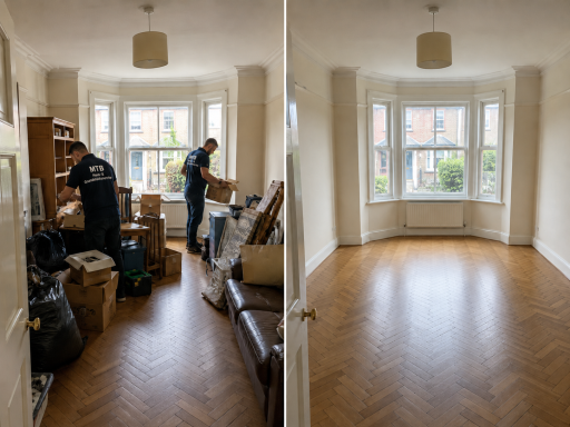 Wohnungsentrümpelung – vorher und nachher Wohnungsentrümpelung vor und nach der Räumung